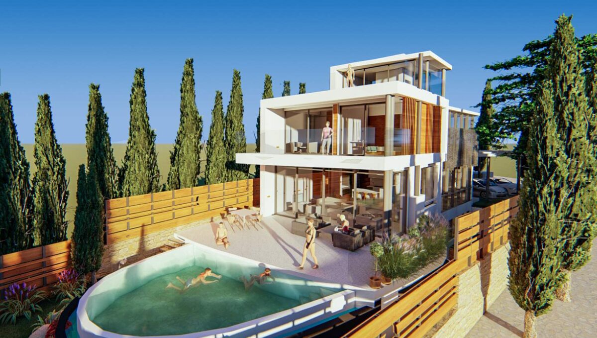 houses с 4 спальнями в chlorakas, Кипр [ID: 0602-7321]