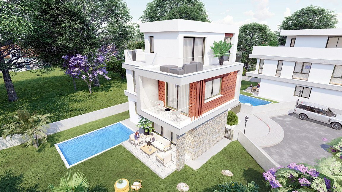 Вилла с 4 спальнями, 176.00м² в agios-tychon, Кипр [ID: 0602-23061]