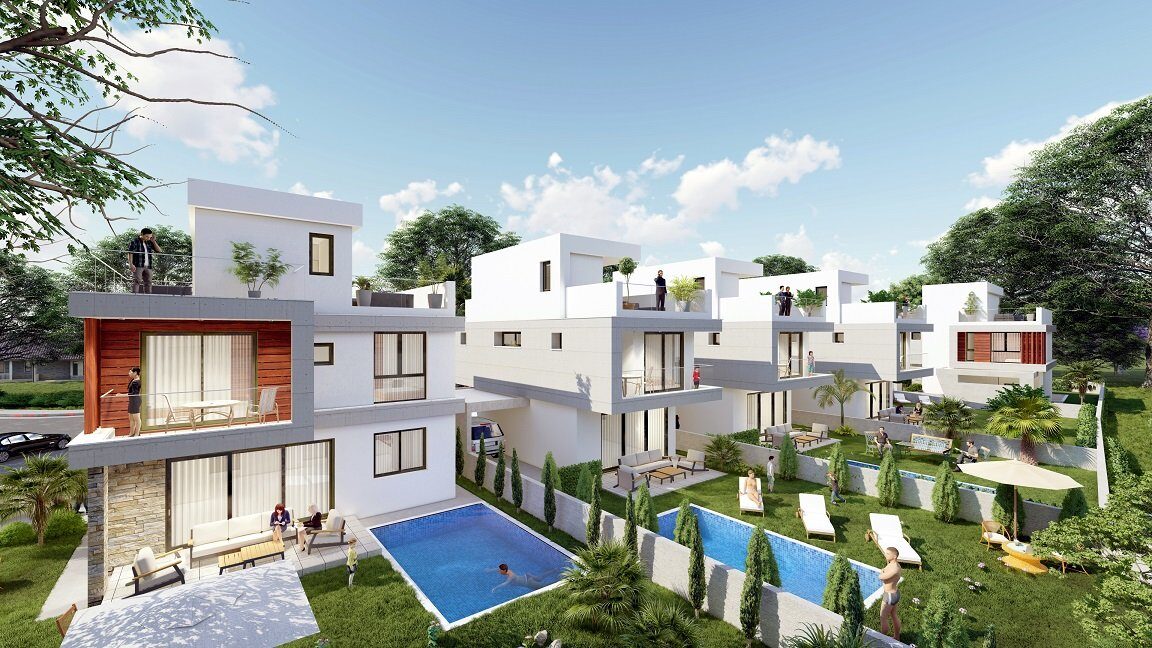 Вилла с 4 спальнями, 176.00м² в agios-tychon, Кипр [ID: 0602-23061]