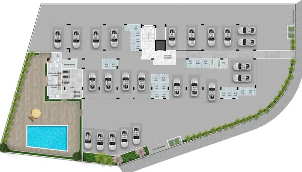 Apartament w oroklini, Cypr, 50.00m² - obraz 10