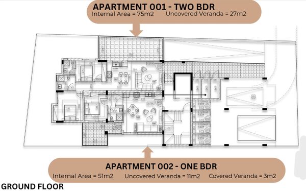 Квартира в petrou-kai-pavlou, Кипр, 75.00м² - изображение 4