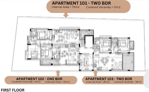 Квартира в petrou-kai-pavlou, Кипр, 81.00м² - изображение 5