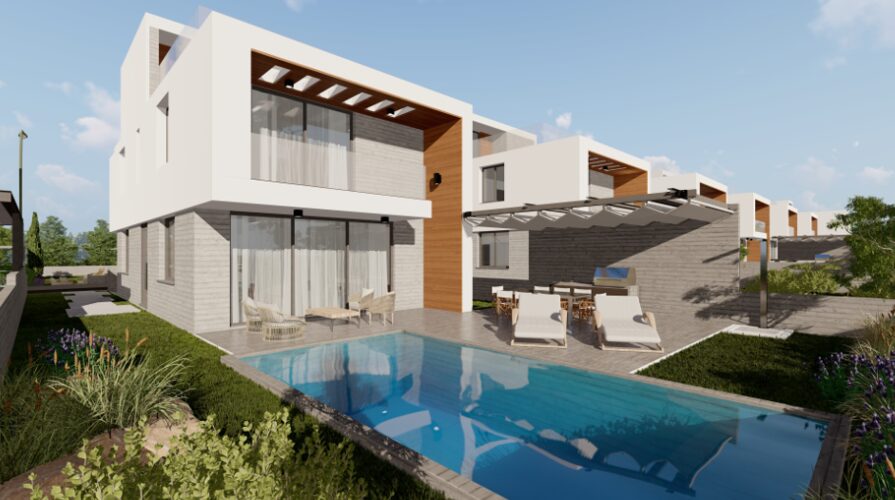 houses с 3 спальнями, 215.00м² в agia-marinouda, Кипр [ID: 0602-231688]