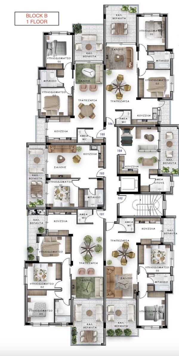 Квартира в polemidia-kato, Кіпр, 101.00м² - зображення 8