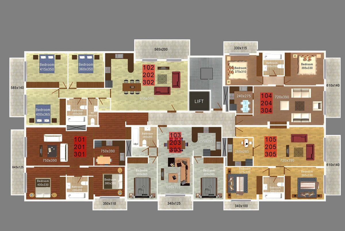 Пентхаус з 2 спальнями, 75.00м² в germasogeia, Кіпр [ID: 0602-232226]