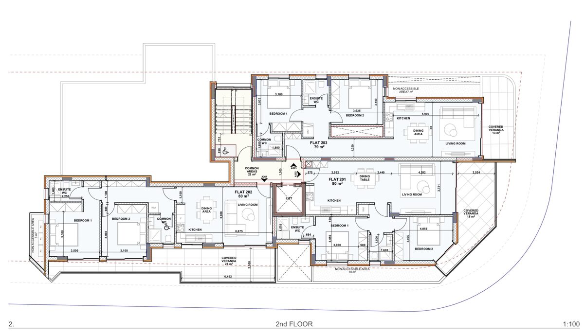 Apartment with 2 bedrooms, 78.00m² in livadia, Cyprus [ID: 0602-232242]