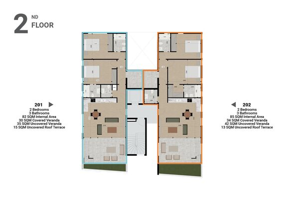 Penthouse in aglantzia, Cyprus, 82.00m² - image 9