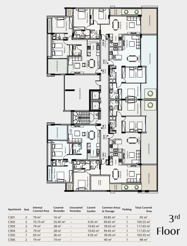 Квартира в germasogeia, Кіпр, 76.00м² - зображення 7
