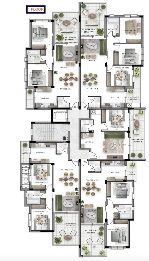 Квартира в polemidia-kato, Кіпр, 82.00м² - зображення 6