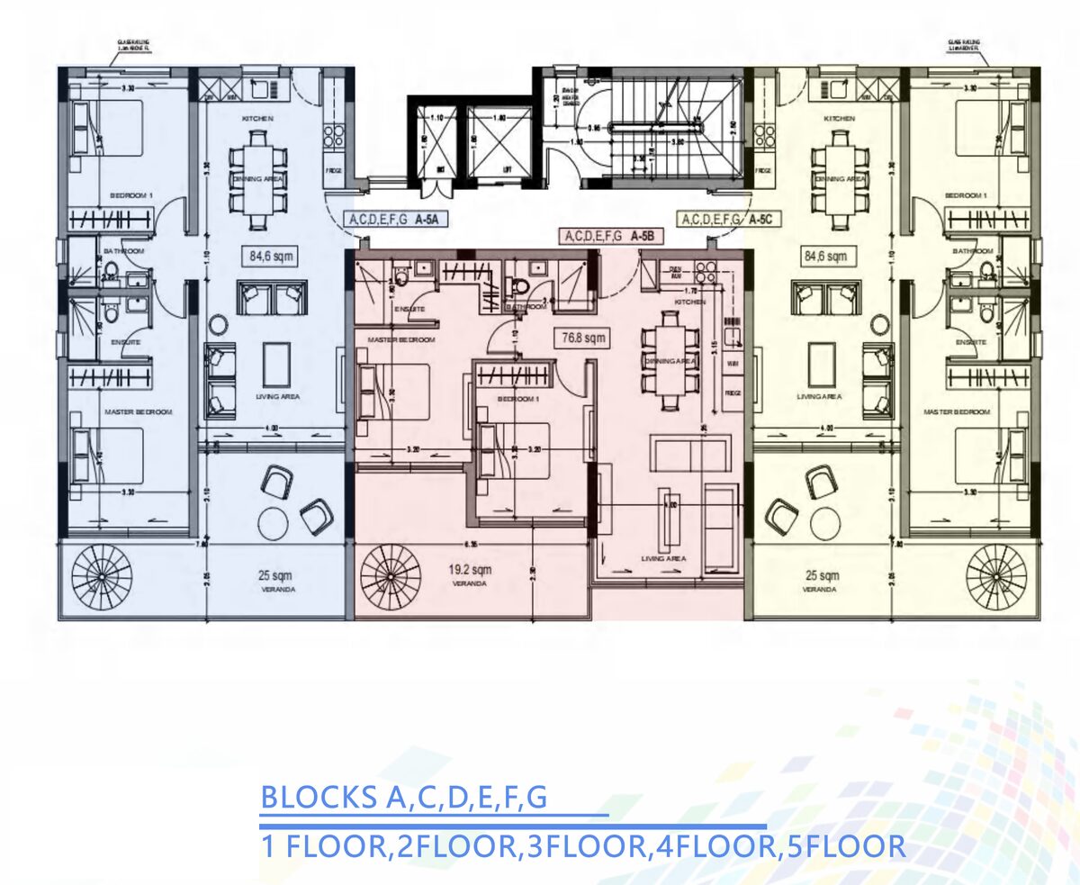 Apartment with 2 bedrooms, 77.00m² in agios-athanasios, Cyprus [ID: 0602-232814]