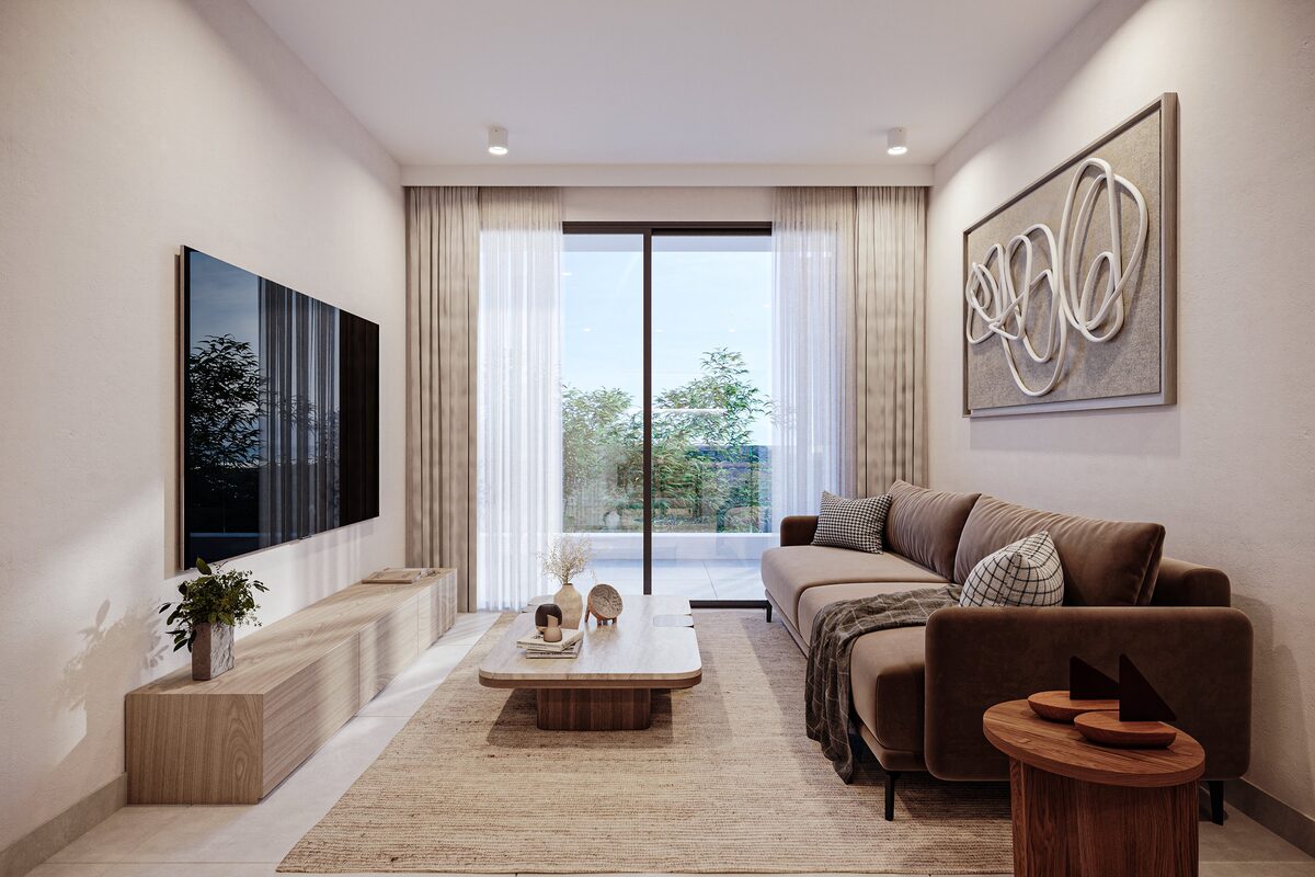 Квартира з 1 спальнею, 52.00м² в kato-paphos, Кіпр [ID: 0602-232909]