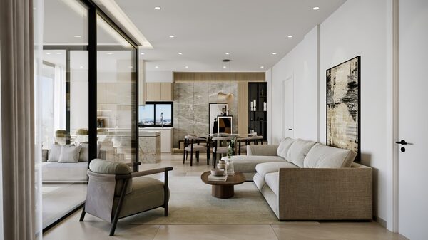 Квартира в potamos-germasogeias, Кипр, 111.00м² - изображение 6