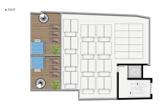 Пентхаус з 2 спальнями, 70.00м² в finikoudes, Кіпр [ID: 0602-232966]