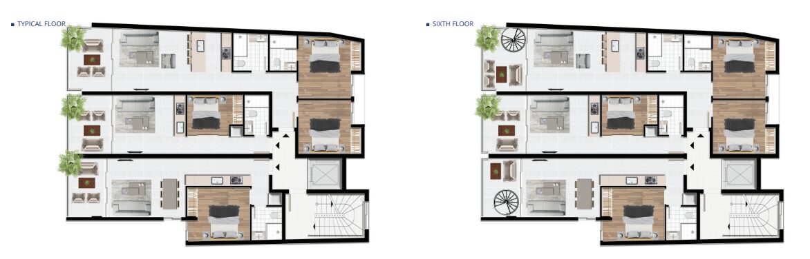 Пентхаус з 2 спальнями, 70.00м² в finikoudes, Кіпр [ID: 0602-232966]