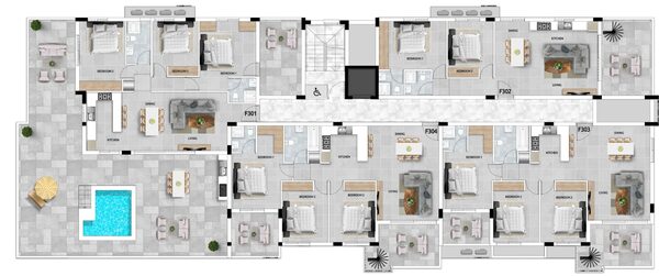 Apartament w oroklini, Cypr, 100.00m² - obraz 12