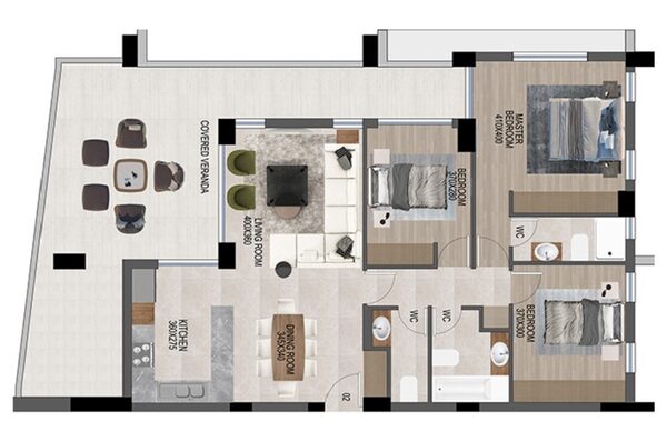 Apartment in mouttagiaka-tourist-area, Cyprus, 106.00m² - image 9