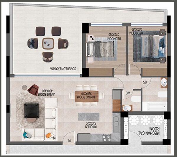 Apartment in mouttagiaka-tourist-area, Cyprus, 115.00m² - image 9