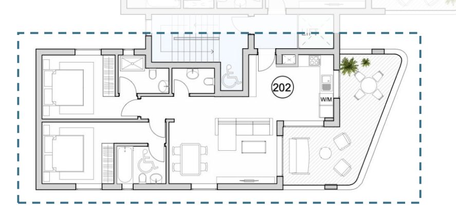 Apartament z 2 sypialniami, 89.00m² w germasogeia, Cypr [ID: 0602-234798]