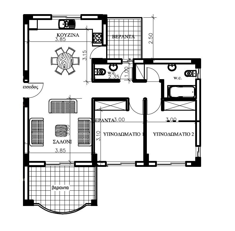 Пентхаус с 2 спальнями, 81.00м² в potamos-germasogeias, Кипр [ID: 0602-235928]