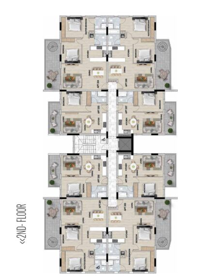 Apartament z 2 sypialniami, 78.50m² w oroklini, Cypr [ID: 0602-236056]