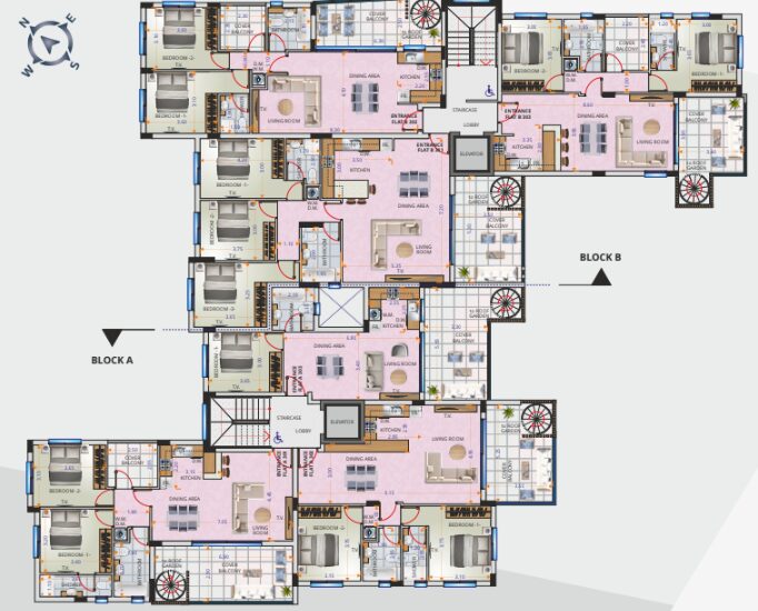 Apartment with 3 bedrooms, 107.00m² in aradippou, Cyprus [ID: 0602-236093]
