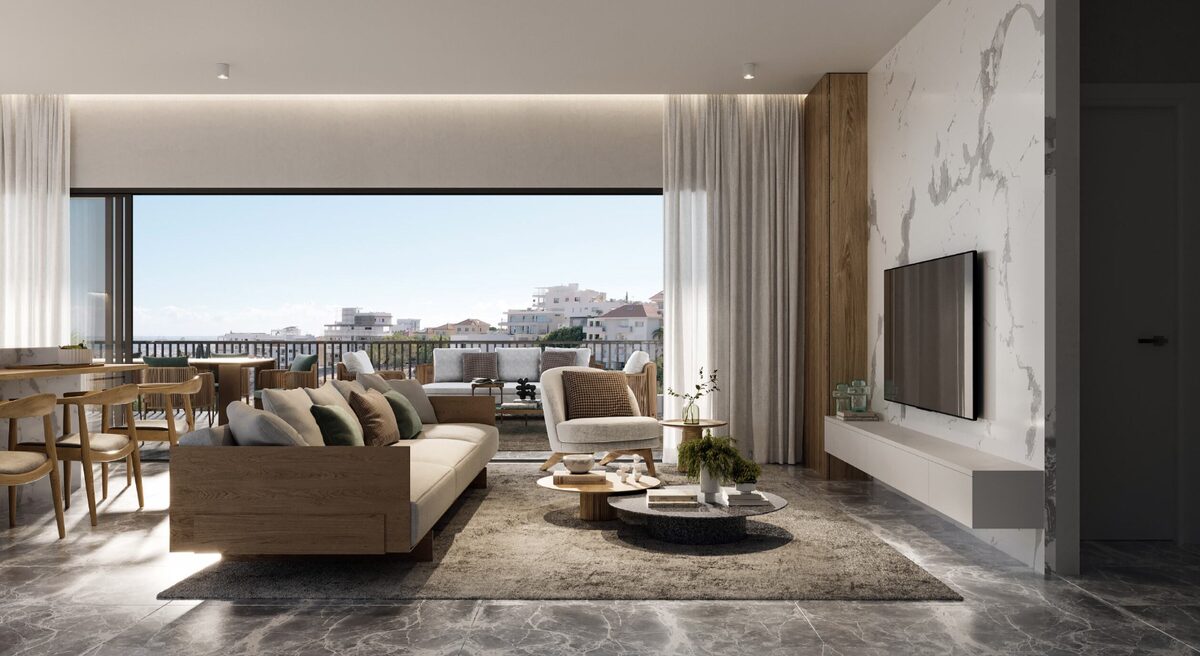 Apartament z 3 sypialniami, 125.00m² w mesa-geitonia, Cypr [ID: 0602-236300]
