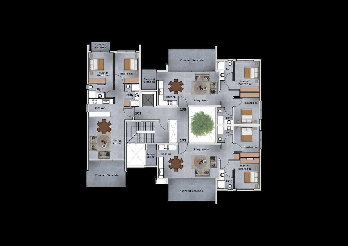 Квартира з 2 спальнями, 75.00м² в universal, Кіпр [ID: 0602-236462]