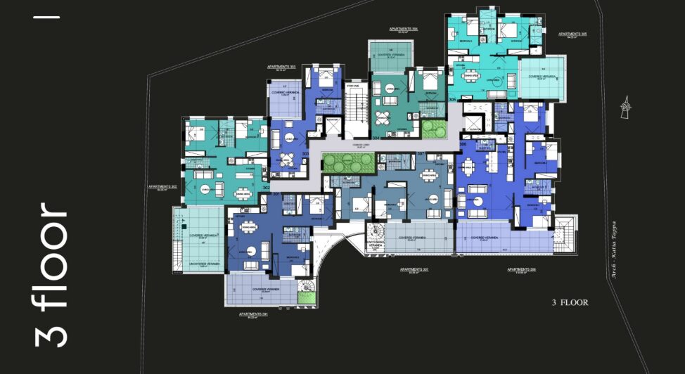 Квартира з 2 спальнями, 84.05м² в agios-athanasios, Кіпр [ID: 0602-236683]