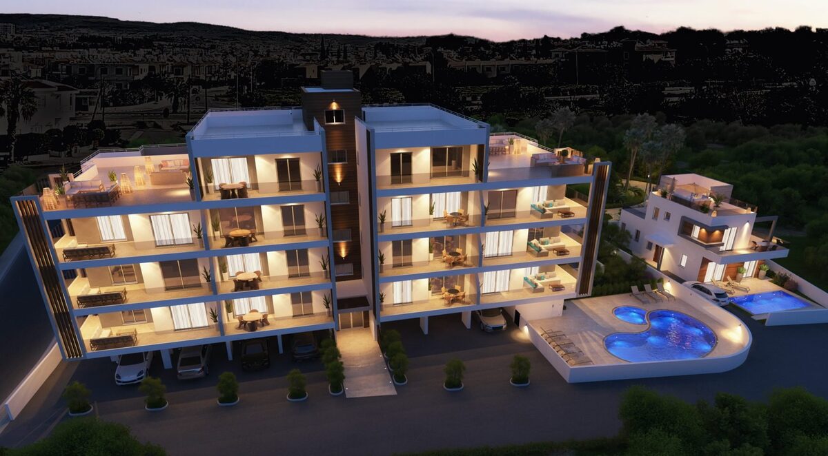 Квартира с 2 спальнями, 84.00м² в kato-paphos, Кипр [ID: 0602-237499]