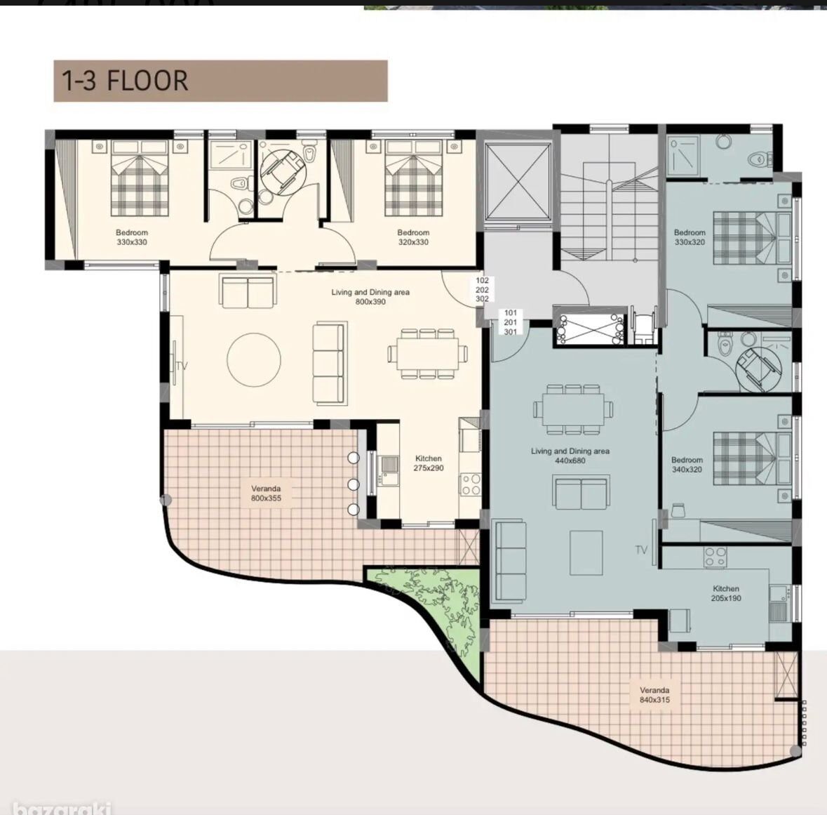 Квартира с 2 спальнями в germasogeia, Кипр [ID: 0602-237581]