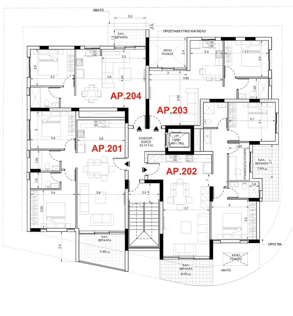 Квартира з 1 спальнею, 51.00м² в trachoni, Кіпр [ID: 0602-238108]