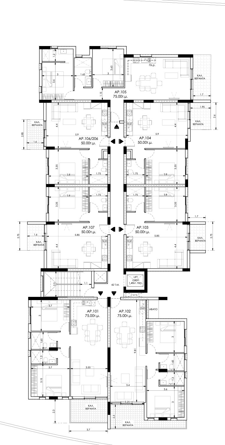 Квартира з 2 спальнями, 75.00м² в pyla, Кіпр [ID: 0602-238155]