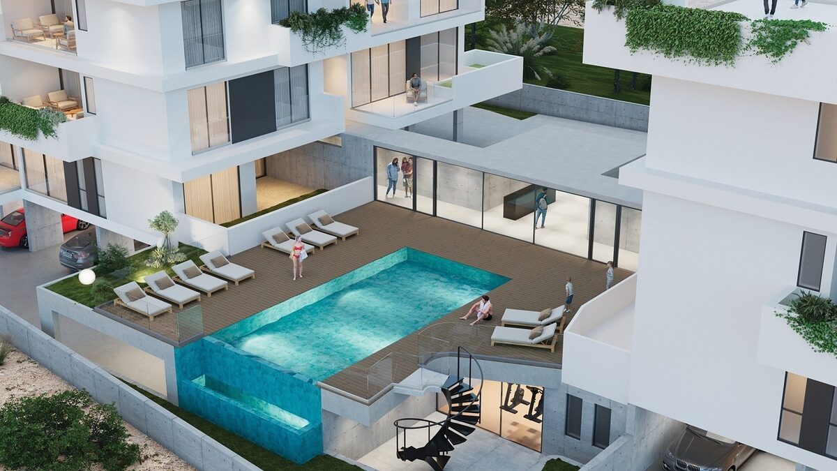 Apartament z 2 sypialniami, 75.00m² w kato-paphos, Cypr [ID: 0602-238437]