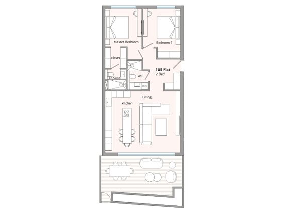 Квартира в germasogeia, Кипр, 96.00м² - изображение 7