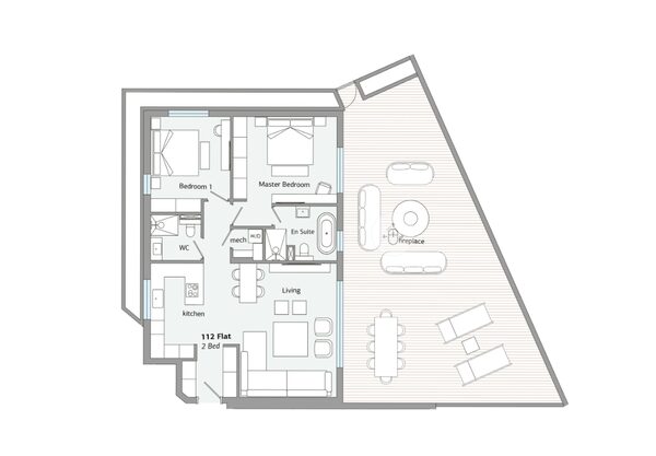 Квартира в germasogeia, Кипр, 107.00м² - изображение 7