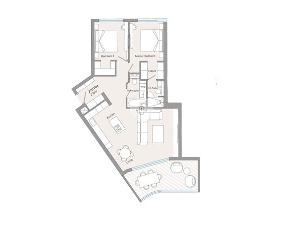 Квартира в germasogeia, Кипр, 99.00м² - изображение 7