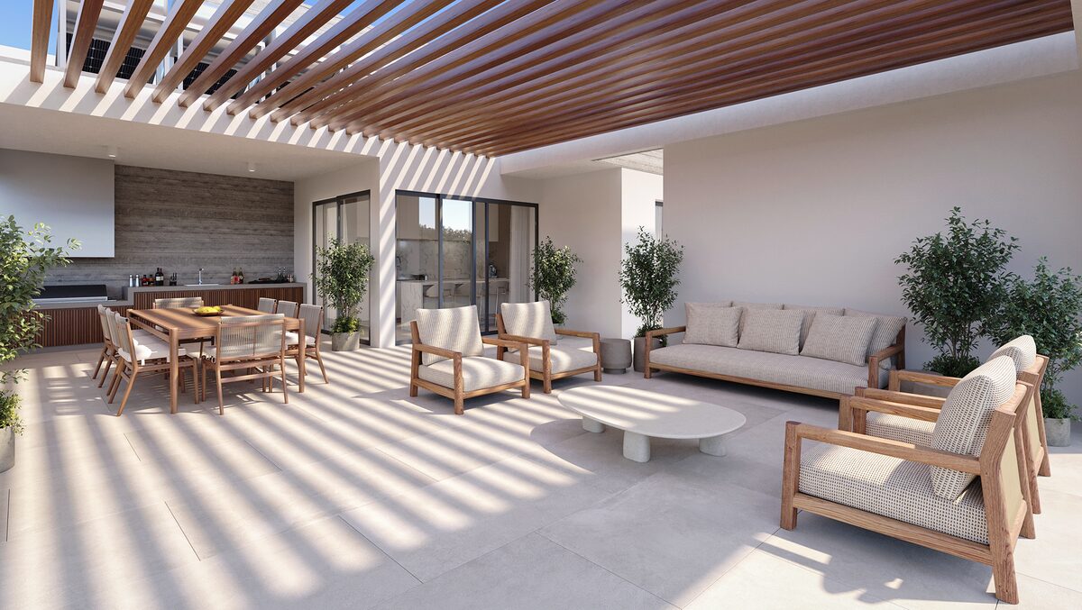 Penthouse with 2 bedrooms, 85.00m² in geroskipou, Cyprus [ID: 0602-238610]