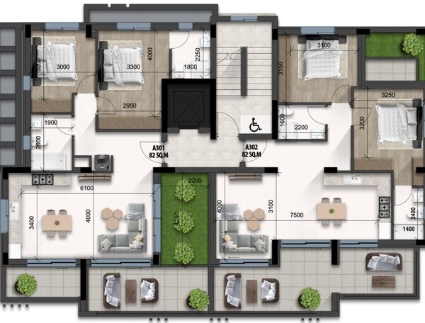 Apartament w drosia, Cypr, 82.00m² - obraz 4