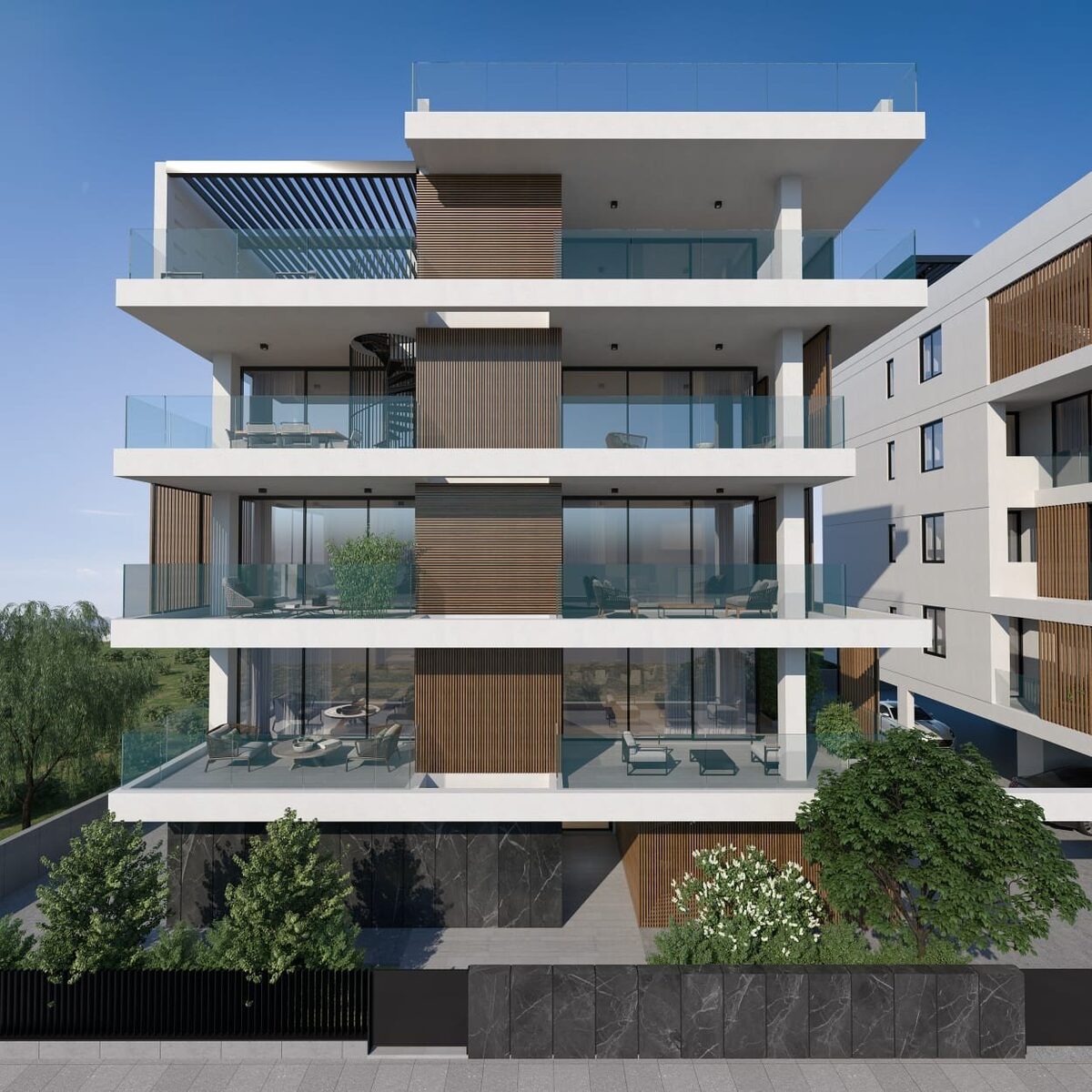 Penthouse z 2 sypialniami w mesa-geitonia, Cypr [ID: 0602-239575]