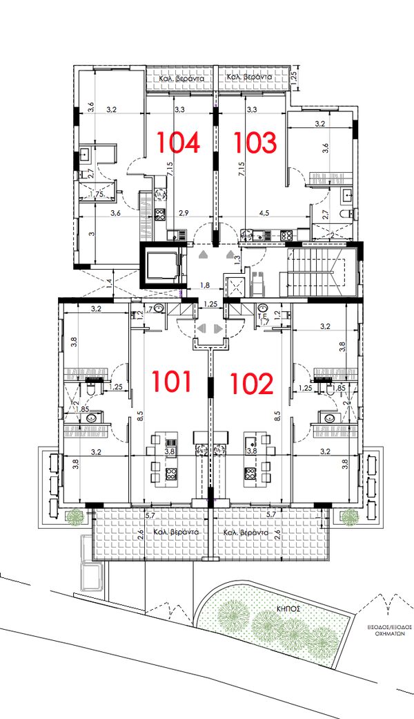 Apartment in trachoni, Cyprus, 68.00m² - image 4