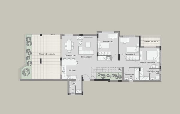 Penthouse w agios-athanasios, Cypr, 157.00m² - obraz 22