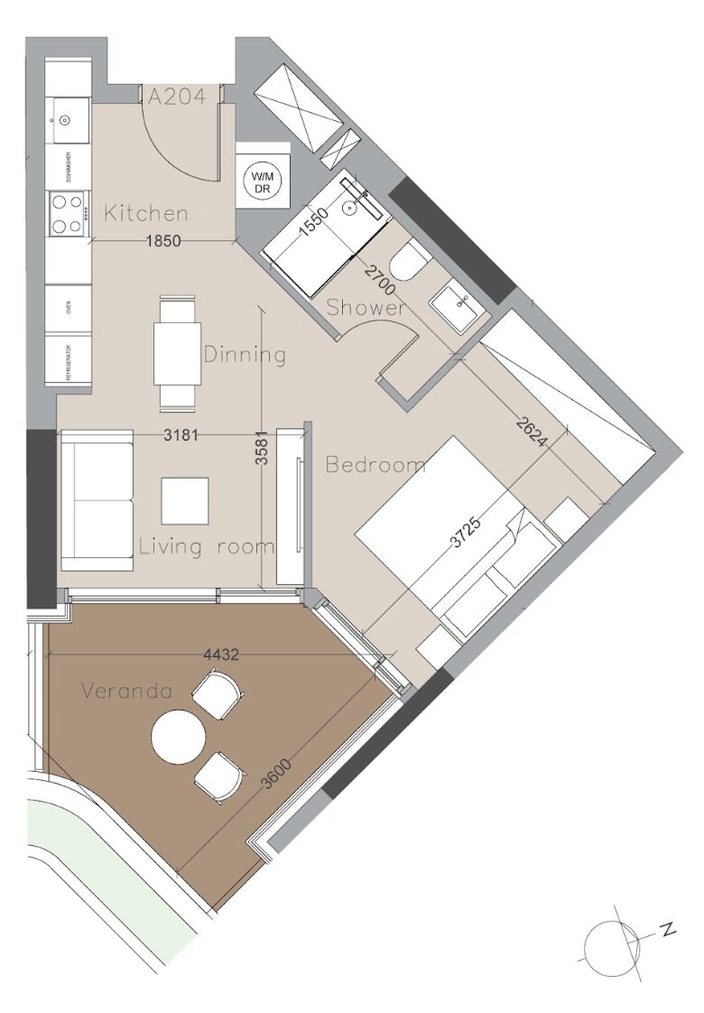 Студия с 1 спальней, 44.00м² в livadia, Кипр [ID: 0602-240883]