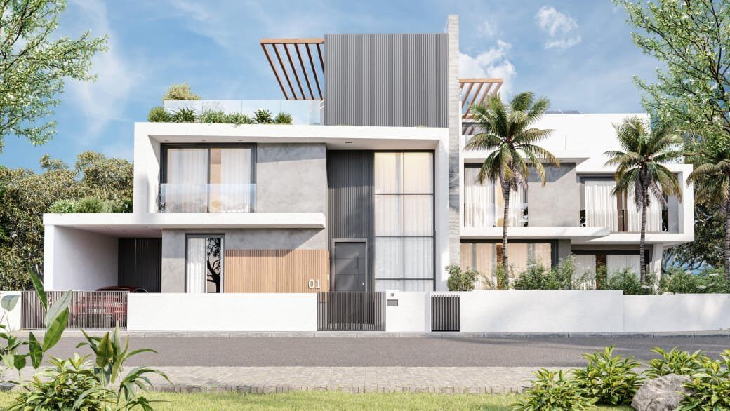 Dom szeregowy z 4 sypialniami, 198.00m² w aradippou, Cypr [ID: 0602-240918]
