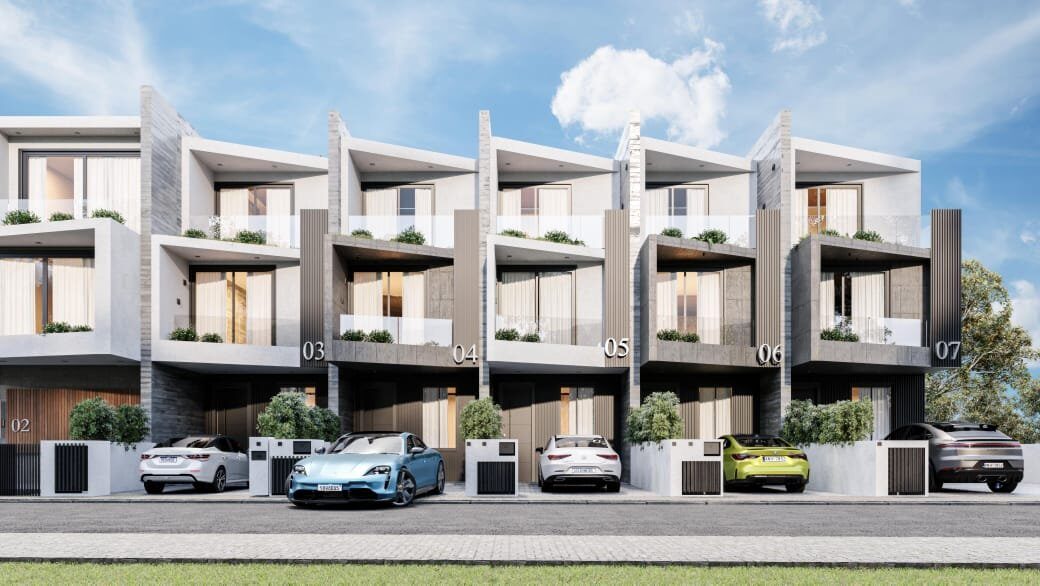 Dom szeregowy z 4 sypialniami, 198.00m² w aradippou, Cypr [ID: 0602-240918]