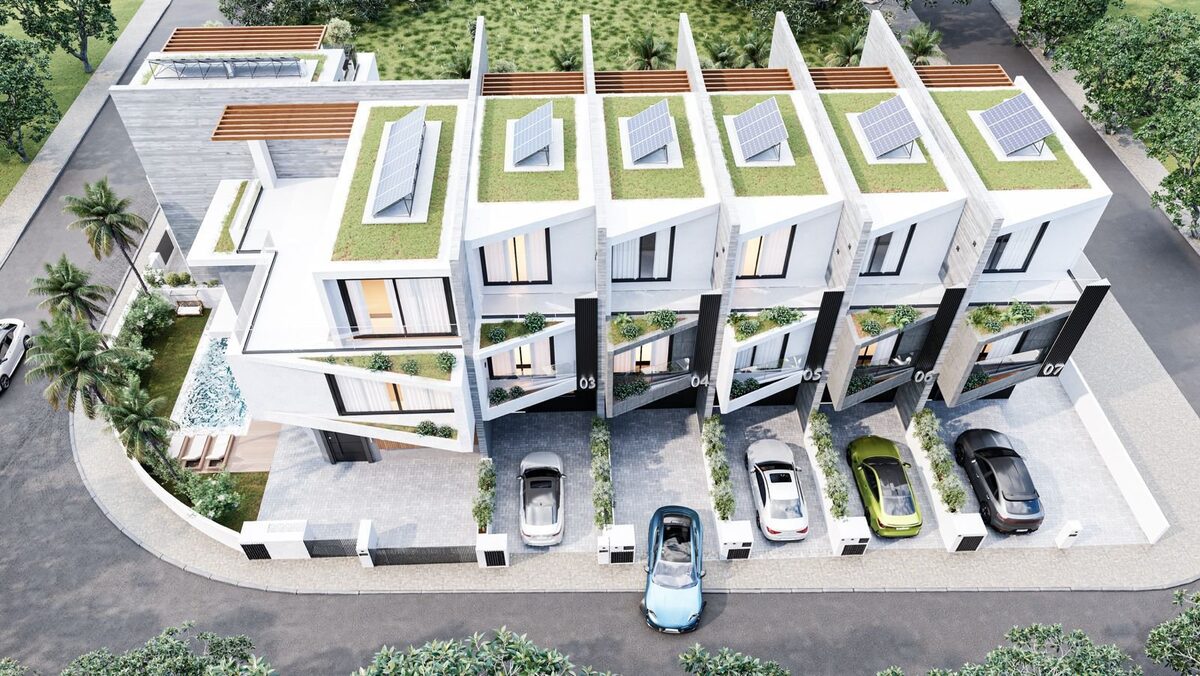 Dom szeregowy z 3 sypialniami, 143.00m² w aradippou, Cypr [ID: 0602-240919]