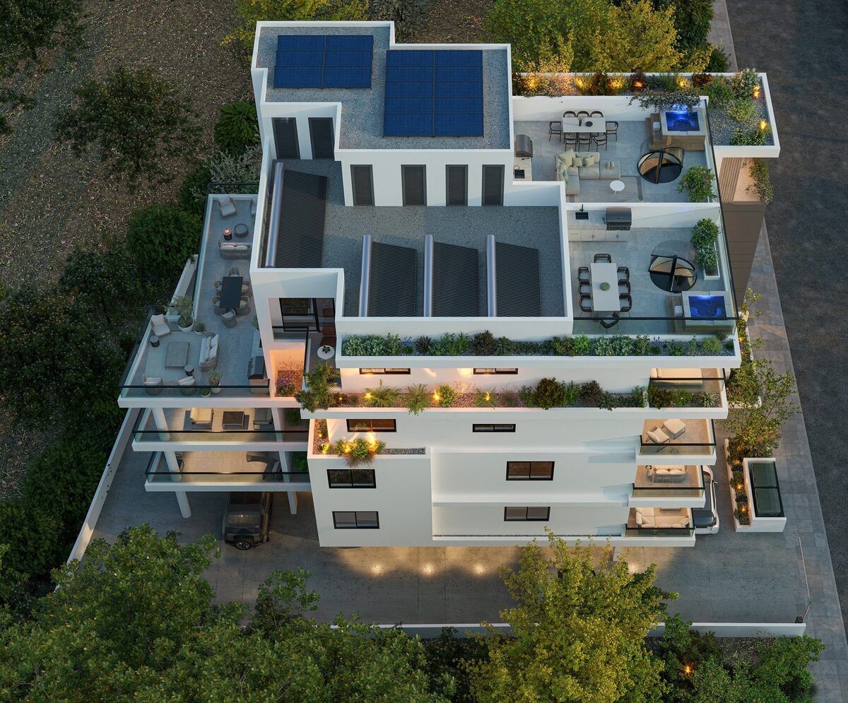 Penthouse with 2 bedrooms, 77.00m² in livadia, Cyprus [ID: 0602-240962]