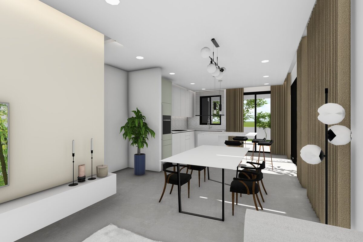 Dom szeregowy z 2 sypialniami, 90.00m² w dromolaxia, Cypr [ID: 0602-241277]