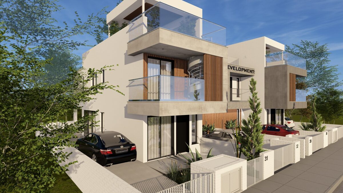 Dom szeregowy z 3 sypialniami, 114.00m² w dromolaxia, Cypr [ID: 0602-241278]