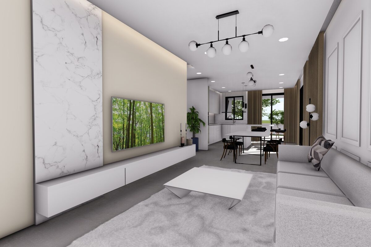 Dom szeregowy z 3 sypialniami, 114.00m² w dromolaxia, Cypr [ID: 0602-241278]