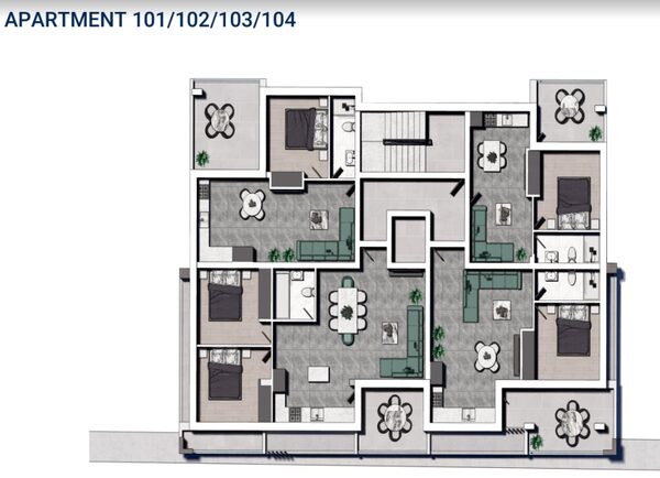 Квартира в trachoni, Кіпр, 71.00м² - зображення 2